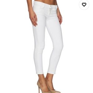 J Brand White Denim Skinny Leg Jeans